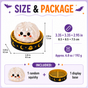 Halloween mystery squishy size weight and package contents infographic