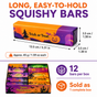 Halloween squishy bar dimensions 13.5 by 3.5 by 3.5 centimeters and 45 grams