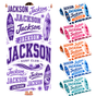 Personalized Purple Surf Beach Towel with Name - image 1
