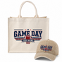 Personalized Game Day Tote Bag and Cap Set - Classic Navy Red product image 1