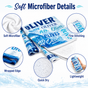 Personalized Blue Wave Beach Towel with Name - image 3