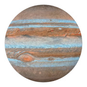 Jupiter Round Puzzle 68/120/195PC - Seamless Gas Giant Jigsaw with Storm Texture & Cosmic Gradient (360° Art)