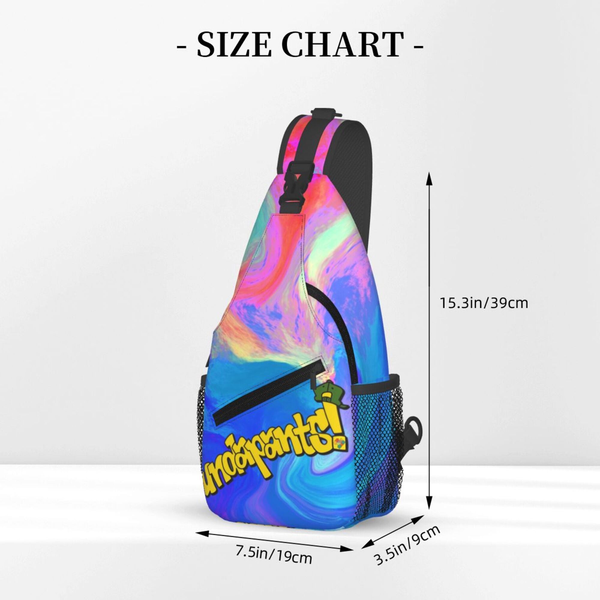 Men's Customizable Crossbody Sling Bag - Large Capacity Chest Pack for Travel & Daily Essentials (Durable Polyester)