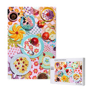 Gourmet Wooden Jigsaw Puzzles 300/500/1000 PCS - Framable Breakfast Art for Family Games & Wall Decor