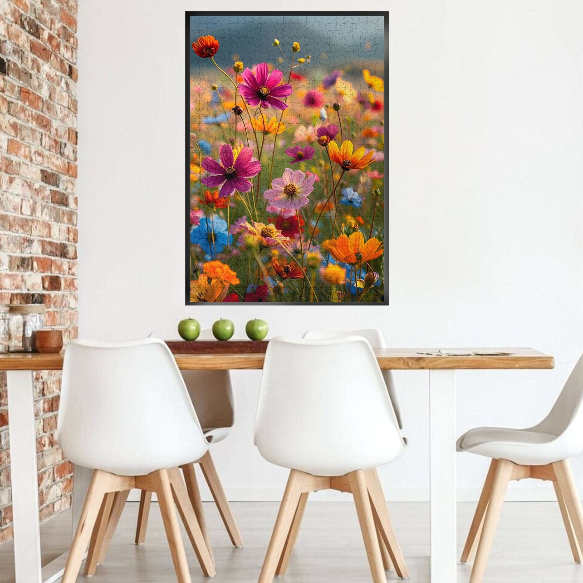 Botanical Wooden Jigsaw Puzzles 1000PC - Framable Floral Art Therapy for Adults (29.5''x19.7'')