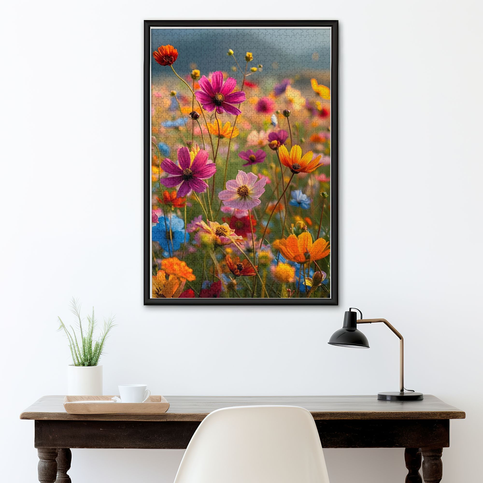 Botanical Wooden Jigsaw Puzzles 1000PC - Framable Floral Art Therapy for Adults (29.5''x19.7'')