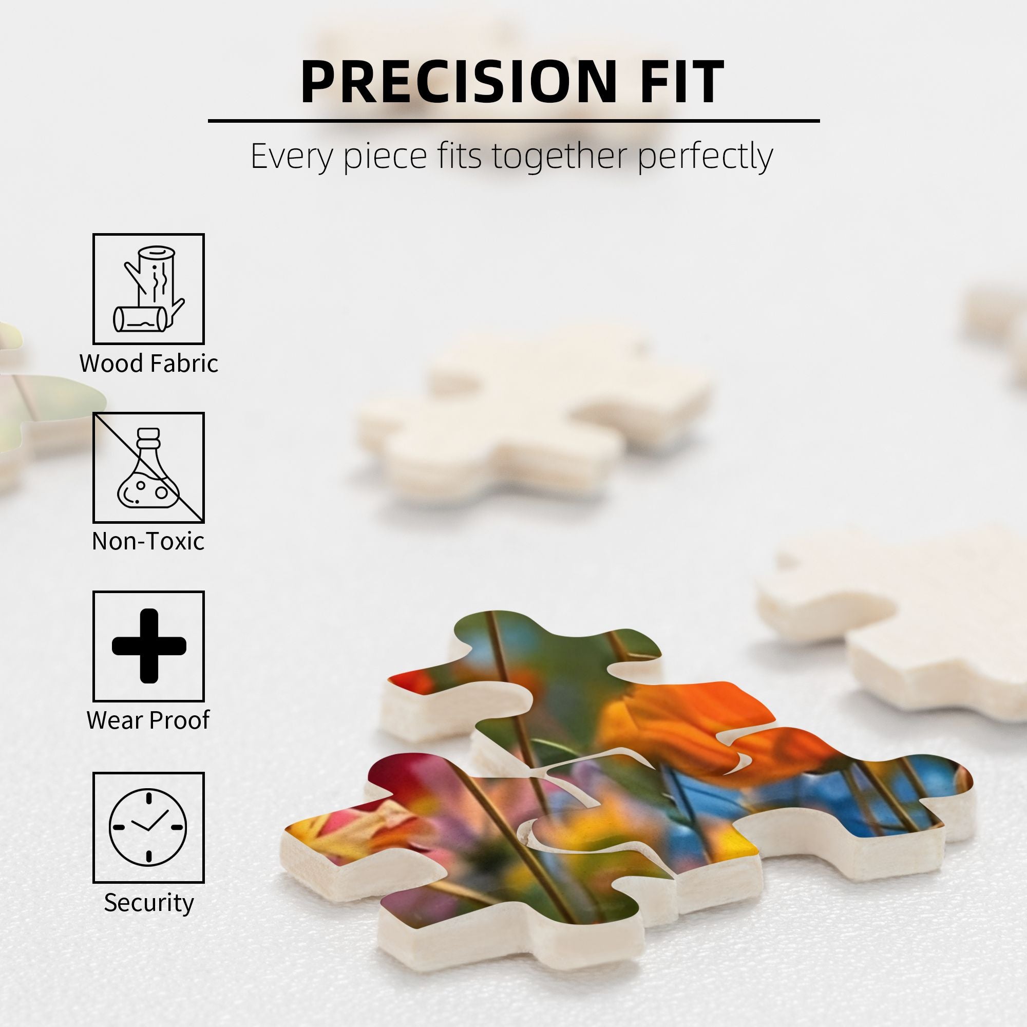 Botanical Wooden Jigsaw Puzzles 1000PC - Framable Floral Art Therapy for Adults (29.5''x19.7'')