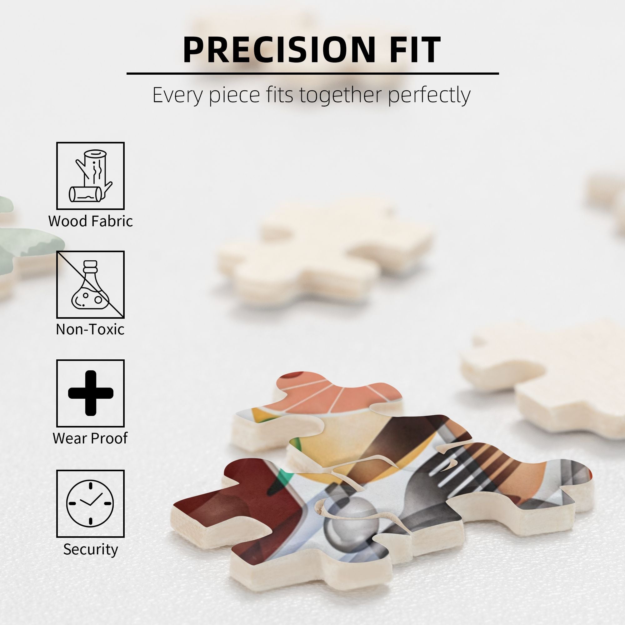 Framable Kitchen Art Wooden Jigsaw Puzzle - 1000PC Family Activity with UV Printed Fruit Design (30''x20'')