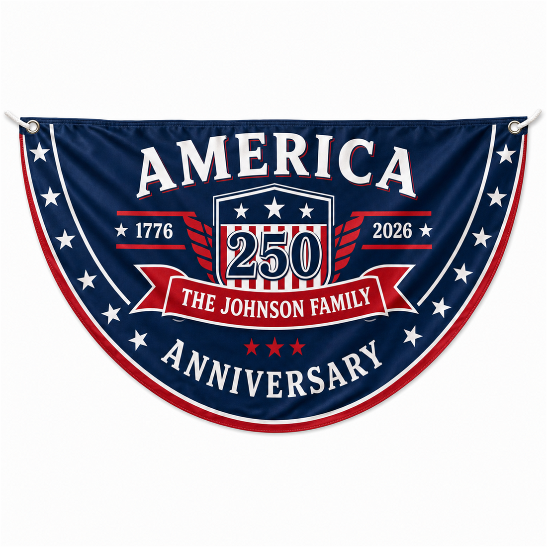 Personalized USA 250th Anniversary Bunting Flag product image 1