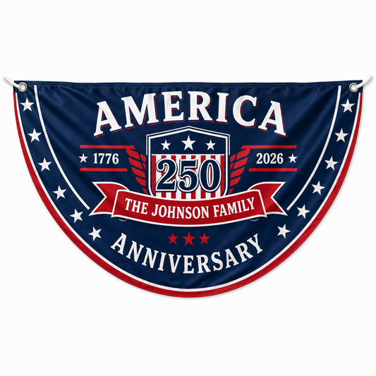 Personalized USA 250th Anniversary Bunting Flag product image 1