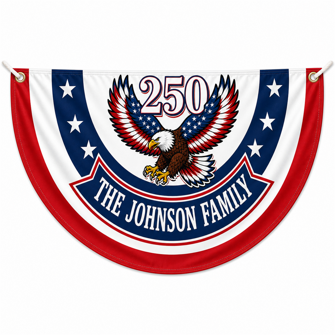 Personalized USA 250th Anniversary Bunting Flag - Style 06 product image 1
