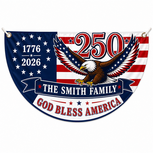 Personalized USA 250th Anniversary Bunting Flag - Style 07 product image 1