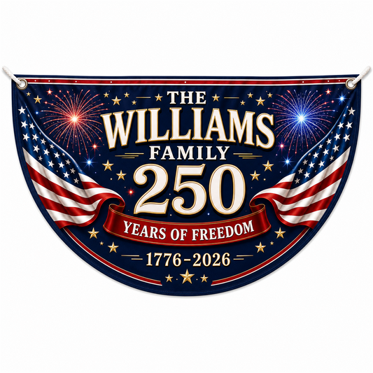 Personalized USA 250th Anniversary Bunting Flag - Style 08 product image 1