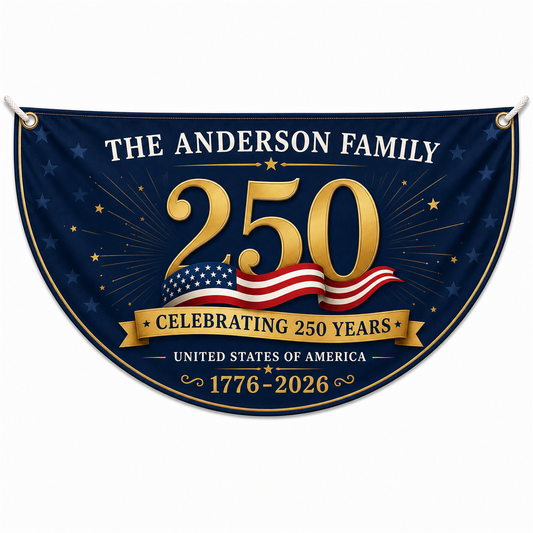 Personalized USA 250th Anniversary Bunting Flag - Style 12 product image 1