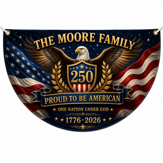 Personalized USA 250th Anniversary Bunting Flag - Style 14 product image 1