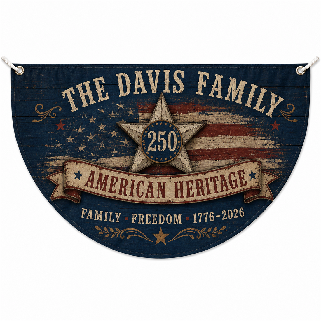 Personalized USA 250th Anniversary Bunting Flag - Style 15 product image 1