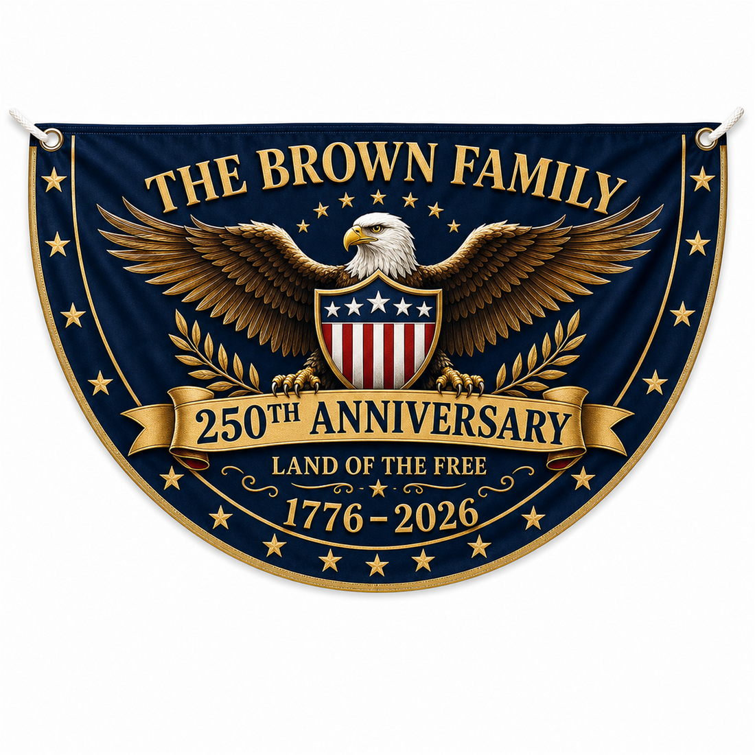 Personalized USA 250th Anniversary Bunting Flag - Style 16 product image 1