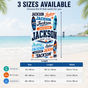 Personalized Navy Surf Beach Towel with Name - image 3