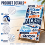 Personalized Navy Surf Beach Towel with Name - image 4