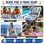 Personalized Navy Surf Beach Towel with Name - image 6