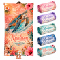 Personalized Coral Turtle Beach Towel with Name - image 1