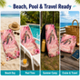 Personalized Pink Turtle Beach Towel with Name - image 6