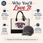Personalized Athletic Name Number Game Day Tote Bag and Cap Set - Gray product image 5