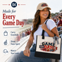 Personalized Varsity Game Day Tote Bag and Cap Set - Beige Black product image 5