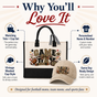 Personalized Football Mom Game Day Tote Bag and Cap Set - Beige product image 3