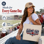 Personalized Game Day Tote Bag and Cap Set - Classic Navy Red product image 5