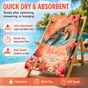 Personalized Coral Turtle Beach Towel with Name - image 5