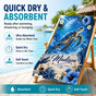 Personalized Navy Turtle Beach Towel with Name - image 5