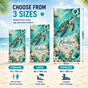 Personalized Teal Turtle Beach Towel with Name - image 3