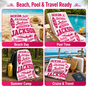 Personalized Pink Surf Beach Towel with Name - image 6