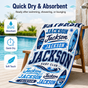 Personalized Blue Surf Beach Towel with Name - image 5