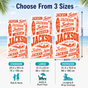 Personalized Orange Surf Beach Towel with Name - image 3