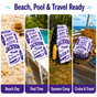 Personalized Purple Surf Beach Towel with Name - image 6