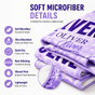 Personalized Purple Wave Beach Towel with Name - image 5