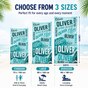 Personalized Teal Wave Beach Towel with Name - image 3