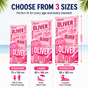 Personalized Pink Wave Beach Towel with Name - image 3