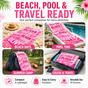 Personalized Pink Wave Beach Towel with Name - image 6