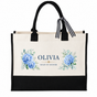 Personalized Maid of Honor Hydrangea Tote Bag - image 1