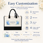 Personalized Maid of Honor Hydrangea Tote Bag - image 3