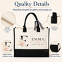 Personalized Bridesmaid Floral Initial Tote Bag - image 4