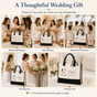 Personalized Bridesmaid Floral Initial Tote Bag - image 6
