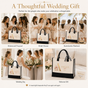 Personalized Bride Floral Initial Tote Bag - image 6