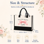 She's Tying the Knot Pink Bow Bride Tote Bag - image 3