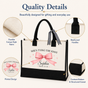 She's Tying the Knot Pink Bow Bride Tote Bag - image 4