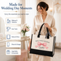She's Tying the Knot Pink Bow Bride Tote Bag - image 5