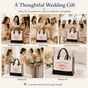 She's Tying the Knot Pink Bow Bride Tote Bag - image 6